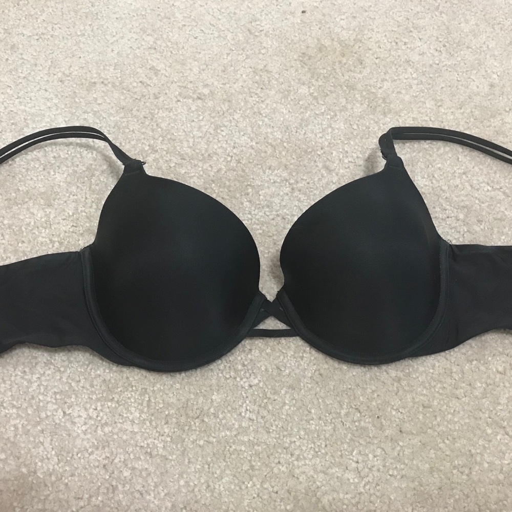 VS Black Lined Demi Bra 34D